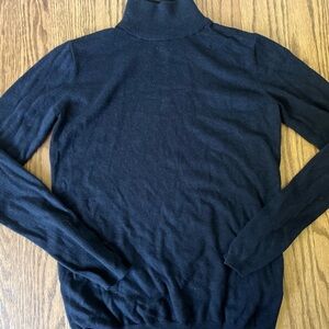 Navy turtleneck